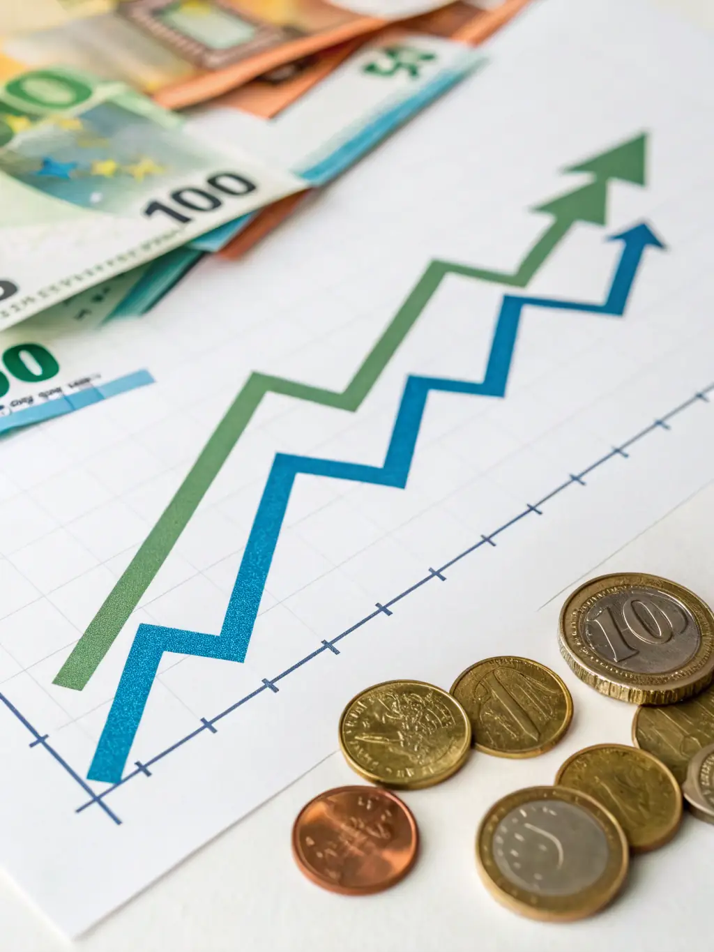 A graph showing steady financial growth, overlaid on an image of a successful South African business, representing the potential for wealth creation.